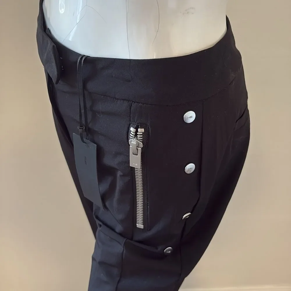 Heliot Emil Moraine Slim Fit Bootcut Trouser Pant Snap Cuff Zipper Details DK 36 - Picture 7 of 14